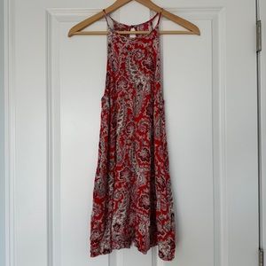 American Eagle Paisley High Neck Dress